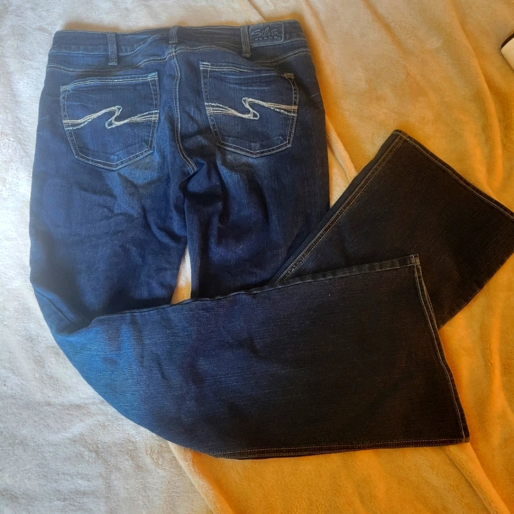 Silver Aiko Dark Wash Bootcut Jeans 31